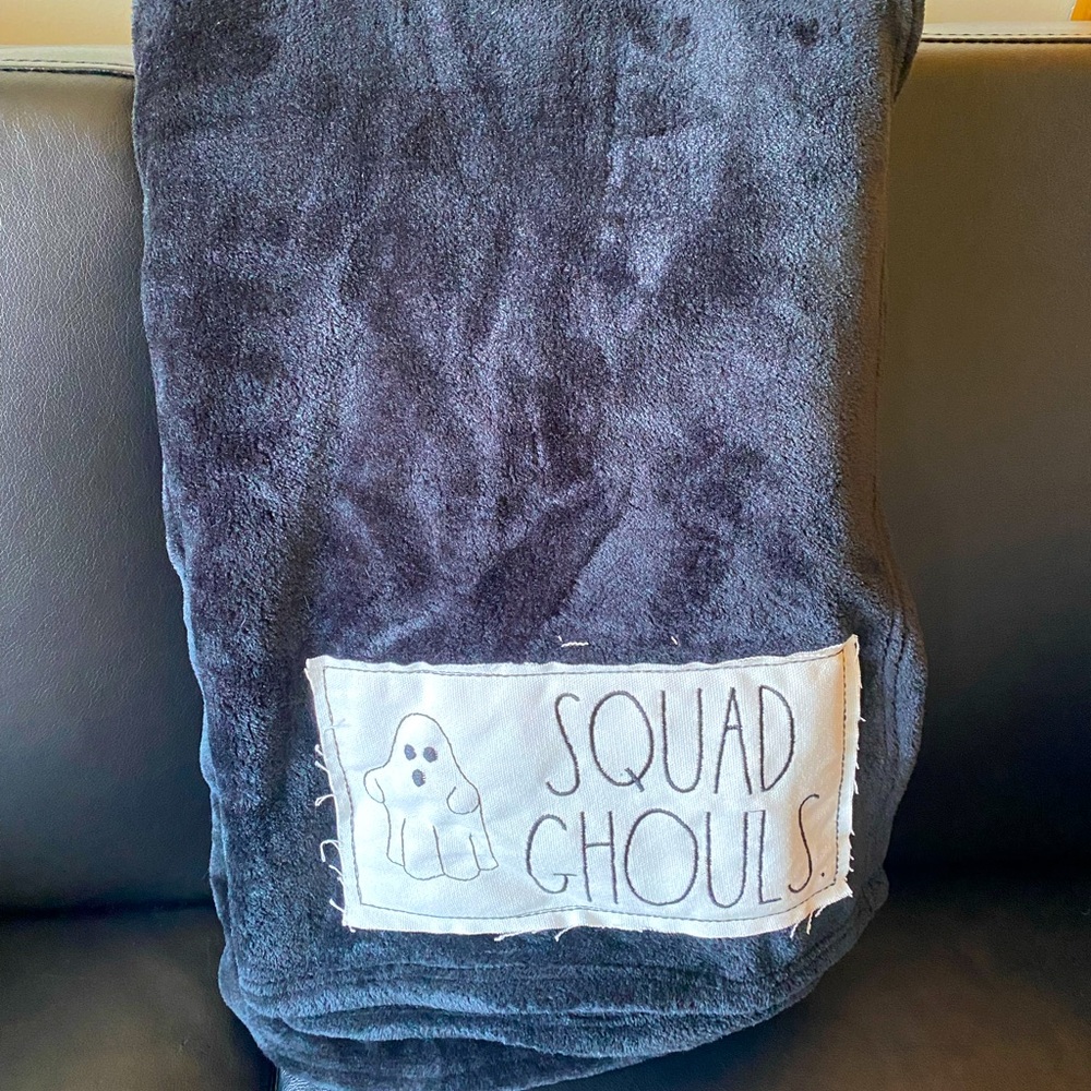Rae Dunn Halloween Squad Ghouls Plush Throw